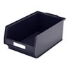 Bito Sichtlagerkasten-Set PK3 inklusive Etikett L350xB210xH145 mm, schwarz