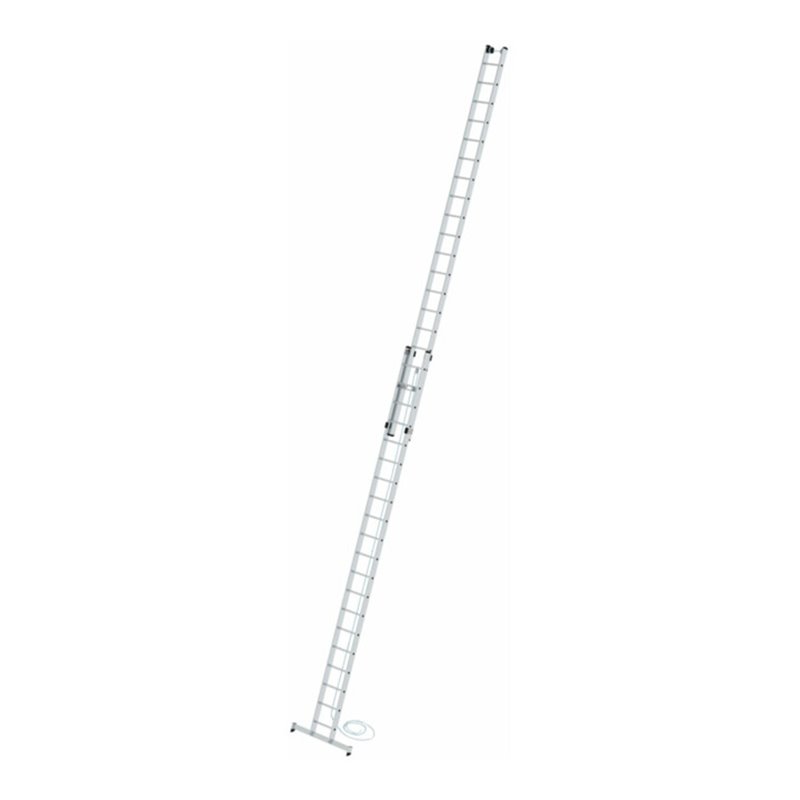 MUNK Aluminium-Seilzugleiter 2-teilig nivello®-Traverse 2 x 20 Sprossen