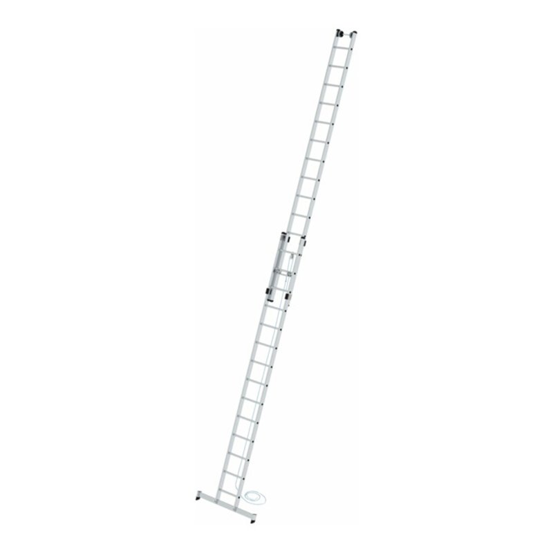 MUNK Aluminium-Seilzugleiter 2-teilig nivello®-Traverse 2 x 14 Sprossen