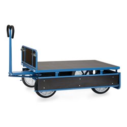 fetra Handpritschenwagen 6455V - Tragkraft 1000kg Vollgummi-Reifen