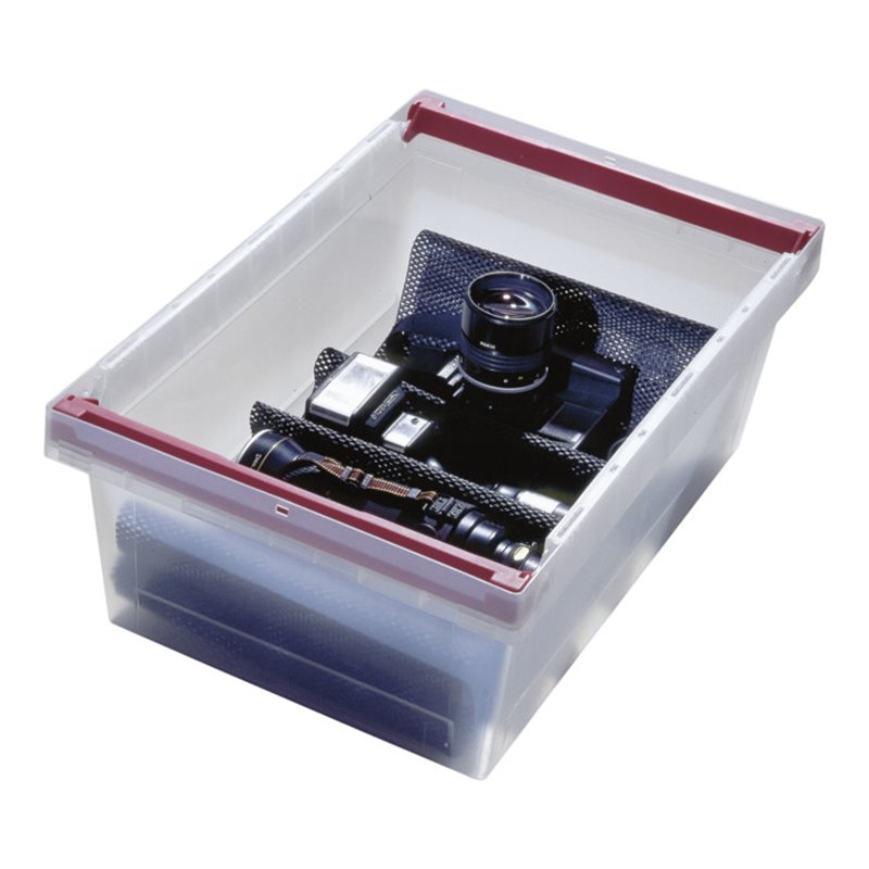 Bito Mehrwegbehälter mit Deckel/Bügel/Kufe / MBB64321 L600xB400xH323 mm, transparent