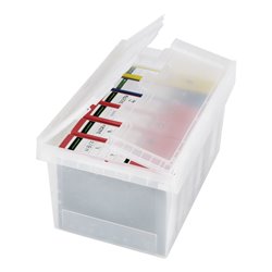 Bito Mehrwegbehälter mit Deckel/Bügel/Kufe / MBD43221 L400xB300xH223 mm, transparent