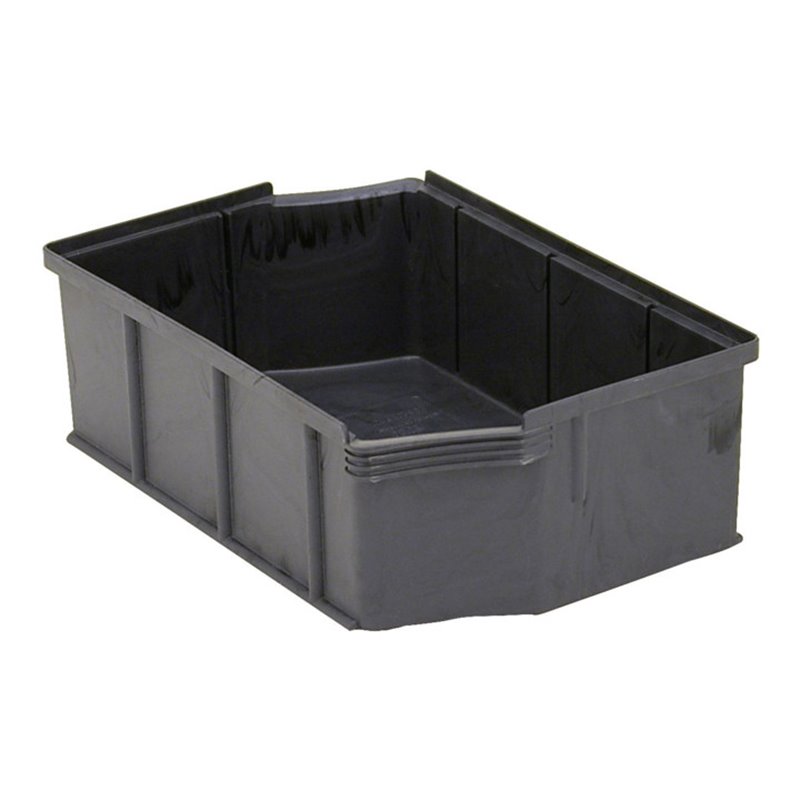 Bito Einsatzkästen EK25179 für Eurostapelbehälter XL B 258 mm x H 90 mm x T 178 mm, schwarz