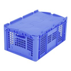 Bito Eurostapelbehälter XL mit Deckel XLD64273 L600xB400xH288 mm, blau