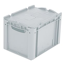 Bito Eurostapelbehälter XL Set / XLD43271 mit Deckel L400xB300H288 mm, grau