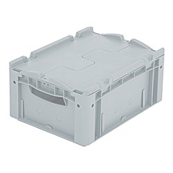 Bito Eurostapelbehälter XL Set / XLD43171 mit Deckel L400xB300H188 mm, grau