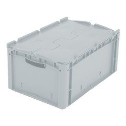 Bito Eurostapelbehälter XL Set / XLD64271 mit Deckel L600xB400H288 mm, grau
