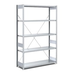 Bito Fachbodenregal Typ:EL mit 5 Fachböden L1058xH2000xT424 mm, Grundfeld 100 kg verzinkt