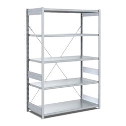 Bito Fachbodenregal Typ:EL mit 5 Fachböden L1058xH2000xT624 mm, Grundfeld 100 kg verzinkt