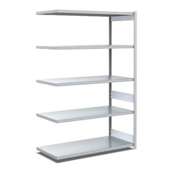 Bito Fachbodenregal Typ:EL mit 5 Fachböden L1008xH2000xT624 mm, Anbaufeld 100 kg verzinkt