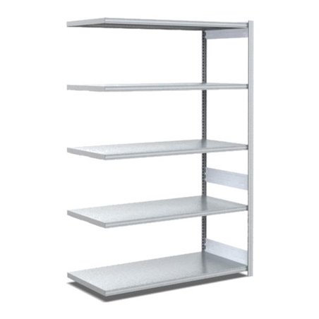 Bito Fachbodenregal Typ:EL mit 5 Fachböden L1008xH2000xT624 mm, Anbaufeld 100 kg verzinkt