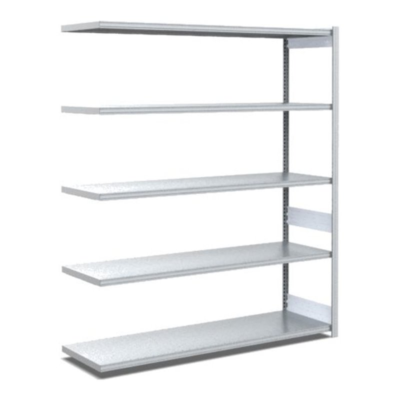 Bito Fachbodenregal Typ:EL mit 5 Fachböden L1308xH2000xT524 mm, Anbaufeld 100kg verzinkt