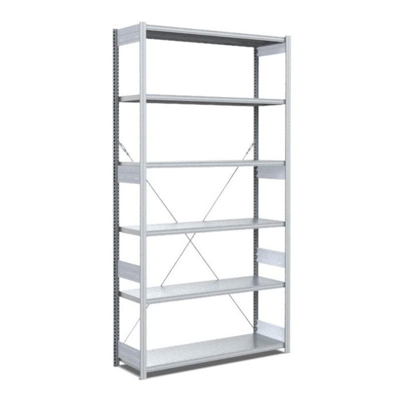 Bito Fachbodenregal Typ:EL mit 6 Fachböden L1058xH2500xT424 mm, Grundfeld 100 kg verzinkt