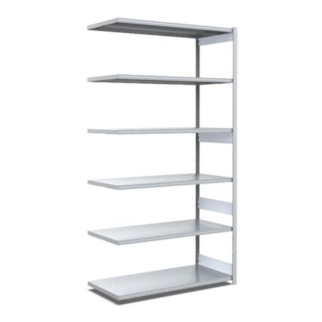 Bito Fachbodenregal Typ:EL mit 6 Fachböden L1008xH2500xT624 mm, Anbaufeld 100 kg verzinkt