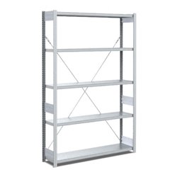 Bito Fachbodenregal Typ:EL mit 5 Fachböden L1058xH2000xT324 mm, Grundfeld 100 kg verzinkt