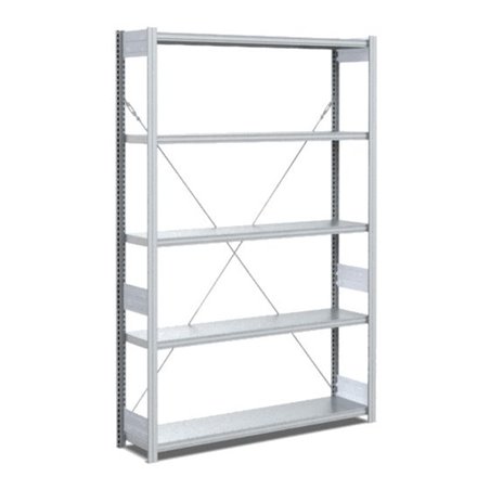 Bito Fachbodenregal Typ:EL mit 5 Fachböden L1058xH2000xT324 mm, Grundfeld 100 kg verzinkt