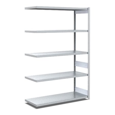 Bito Fachbodenregal Typ:EL mit 5 Fachböden L1008xH2000xT524 mm, Anbaufeld 100 kg verzinkt