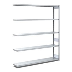 Bito Fachbodenregal Typ:EL mit 5 Fachböden L1308xH2000xT324 mm, Anbaufeld 100kg verzinkt