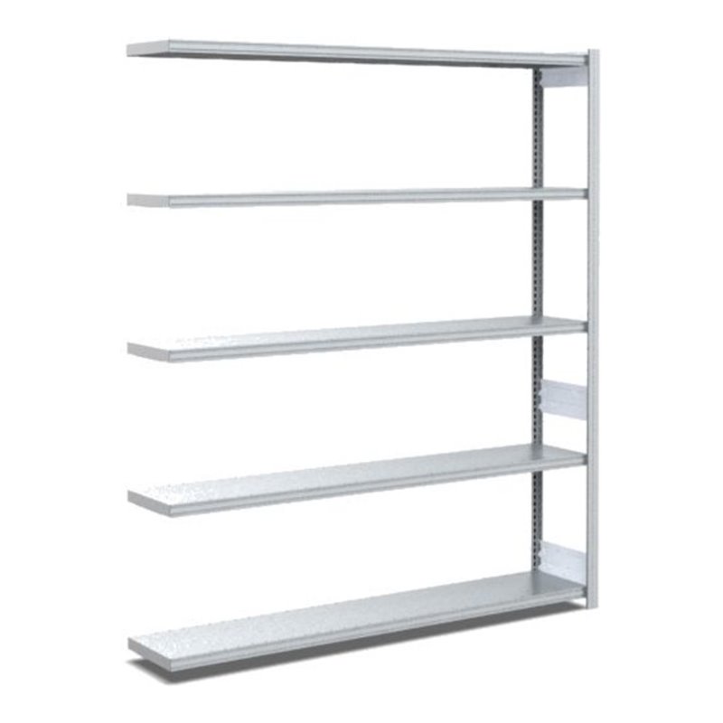 Bito Fachbodenregal Typ:EL mit 5 Fachböden L1308xH2000xT324 mm, Anbaufeld 100kg verzinkt