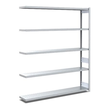 Bito Fachbodenregal Typ:EL mit 5 Fachböden L1308xH2000xT324 mm, Anbaufeld 100kg verzinkt