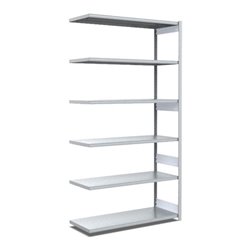 Bito Fachbodenregal Typ:EL mit 6 Fachböden L1008xH2500xT524 mm, Anbaufeld 100 kg verzinkt