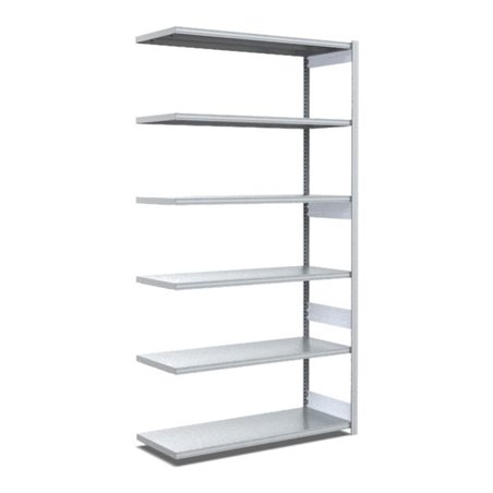 Bito Fachbodenregal Typ:EL mit 6 Fachböden L1008xH2500xT524 mm, Anbaufeld 100 kg verzinkt