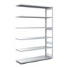 Bito Fachbodenregal Typ:EL mit 6 Fachböden L1308xH2500xT524 mm, Anbaufeld 100 kg verzinkt