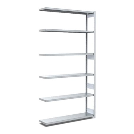 Bito Fachbodenregal Typ:EL mit 6 Fachböden L1008xH2500xT324 mm, Anbaufeld 100 kg verzinkt