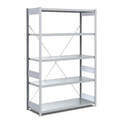 Bito Fachbodenregal Typ:EL mit 5 Fachböden L1058xH2000xT524 mm, Grundfeld 100 kg verzinkt