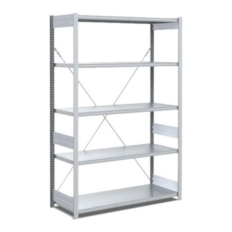 Bito Fachbodenregal Typ:EL mit 5 Fachböden L1058xH2000xT524 mm, Grundfeld 100 kg verzinkt