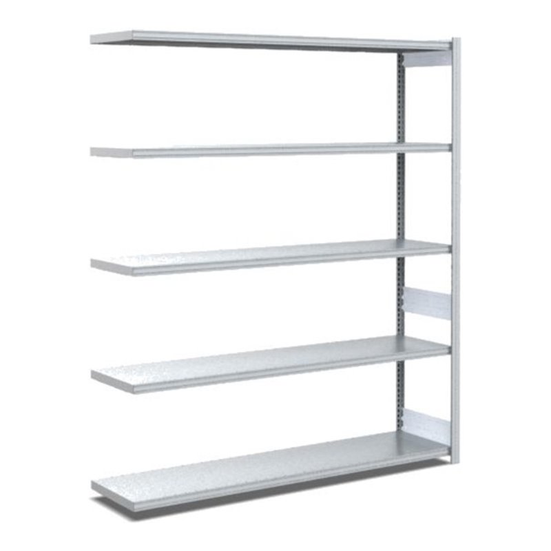 Bito Fachbodenregal Typ:EL mit 5 Fachböden L1308xH2000xT424 mm, Anbaufeld 100kg verzinkt