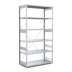 Bito Fachbodenregal Typ:EL mit 6 Fachböden L1058xH2500xT624 mm, Grundfeld 100 kg verzinkt