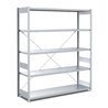 Bito Fachbodenregal Typ:EL mit 5 Fachböden L1358xH2000xT524 mm, Grundfeld 100 kg verzinkt