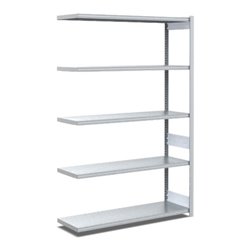 Bito Fachbodenregal Typ:EL mit 5 Fachböden L1008xH2000xT424 mm, Anbaufeld 100 kg verzinkt