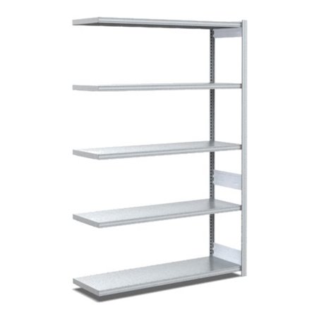 Bito Fachbodenregal Typ:EL mit 5 Fachböden L1008xH2000xT424 mm, Anbaufeld 100 kg verzinkt