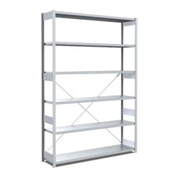 Bito Fachbodenregal Typ:EL mit 6 Fachböden L1358xH2500xT424 mm, Grundfeld 100 kg verzinkt