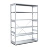 Bito Fachbodenregal Typ:EL mit 6 Fachböden L1358xH2500xT624 mm, Grundfeld 100 kg verzinkt