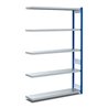 Bito Fachbodenregal Typ:EL mit 5 Fachböden L1008xH2000xT324 mm, Anbaufeld 100 kg enzianblau