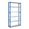 Bito Fachbodenregal Typ:EL mit 6 Fachböden L1058xH2500xT324 mm, Grundfeld 100 kg enzianblau