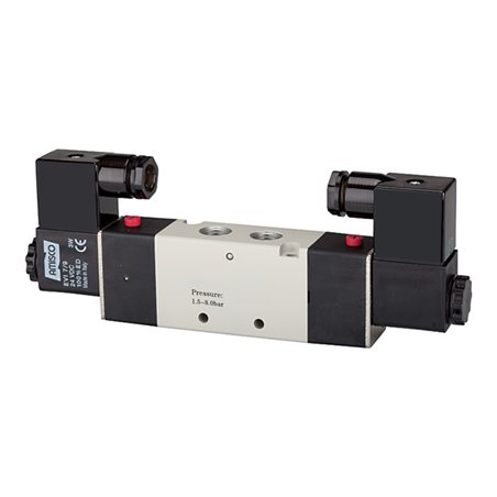 Riegler 5/2-Wegeventil elektropneu., »4V«, bista., G1/4, 24VDC, 1300l/min