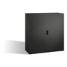 C+P Akten-Sideboard Omnispace mit Rollladen, 3 Ordnerhöhen, H1230xB1200xT420mm Schwarzgrau