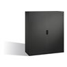 C+P Akten-Sideboard Omnispace mit Rollladen, 3 Ordnerhöhen, H1345xB1200xT420mm Schwarzgrau