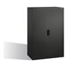 C+P Akten-Sideboard Omnispace mit Rollladen, 3 Ordnerhöhen, H1230xB800xT420mm Schwarzgrau