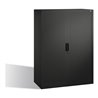 C+P Akten-Sideboard Omnispace mit Rollladen, 3 Ordnerhöhen, H1345xB1000xT420mm Schwarzgrau