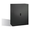 C+P Akten-Sideboard Omnispace mit Rollladen, 3 Ordnerhöhen, H1230xB1000xT420mm Schwarzgrau