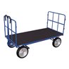 VARIOfit Handpritschenwagen mit 2 Rohrgitterwänden Vollgummibereifung 1.940 x 1.000 mm Traglast 1.250 kg
