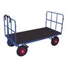 VARIOfit Handpritschenwagen mit 2 Rohrgitterwänden Luftbereifung 1.940 x 1.000 mm Traglast 1.000 kg