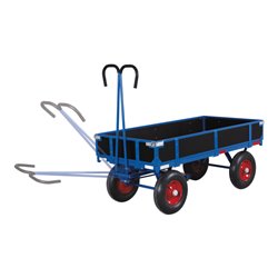 VARIOfit Handpritschenwagen mit Bordwand Luftbereifung 1.185 x 780 mm Traglast 1.000 kg