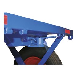 VARIOfit Handpritschenwagen mit Bordwand Luftbereifung 1.985 x 980 mm Traglast 1.000 kg