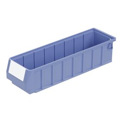 Bito Regalkasten RK Set RK4109, 400 x 117 x 90 mm, taubenblau, inklusive Etikett